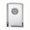 Contemporary Home Living 4.5" Optic Crystal Semi Circular Clock